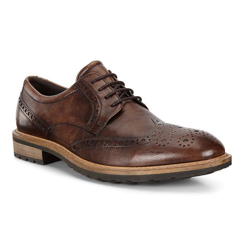 Men Business Ecco Vitrus I - Brogue Shoe Brown - India YXGWTJ168